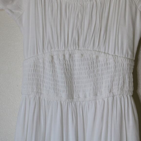 NWOT Hollister Midi White Boho Dress with Pockets XS - Picture 10 of 13